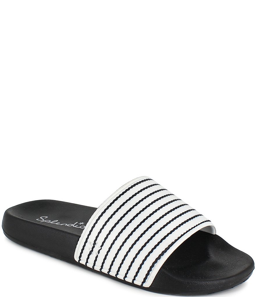 Splendid Ursa Stripe Print Pool Slides