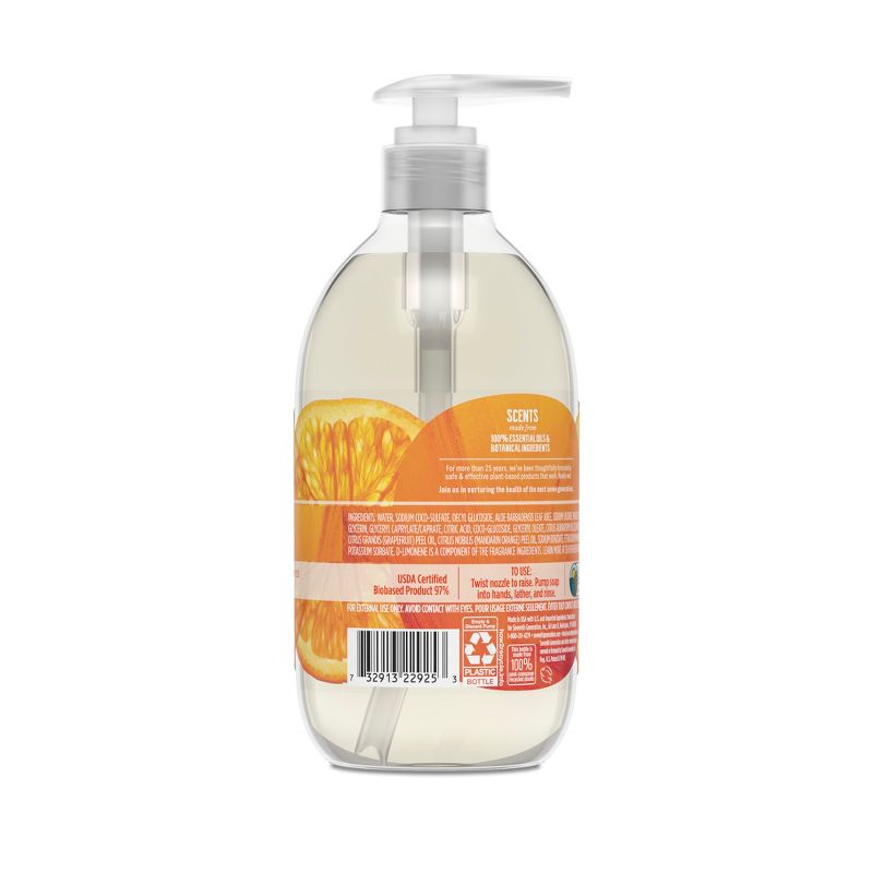 Seventh Generation Mandarin Orange & Grapefruit Liquid Hand Soap - 12 fl oz