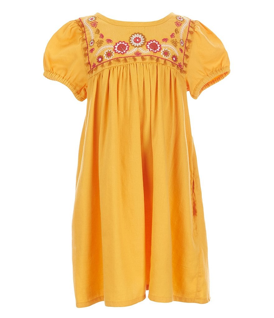 Peek Little/Big Girls 2T-12 Embroidered Chambray A-Line Dress