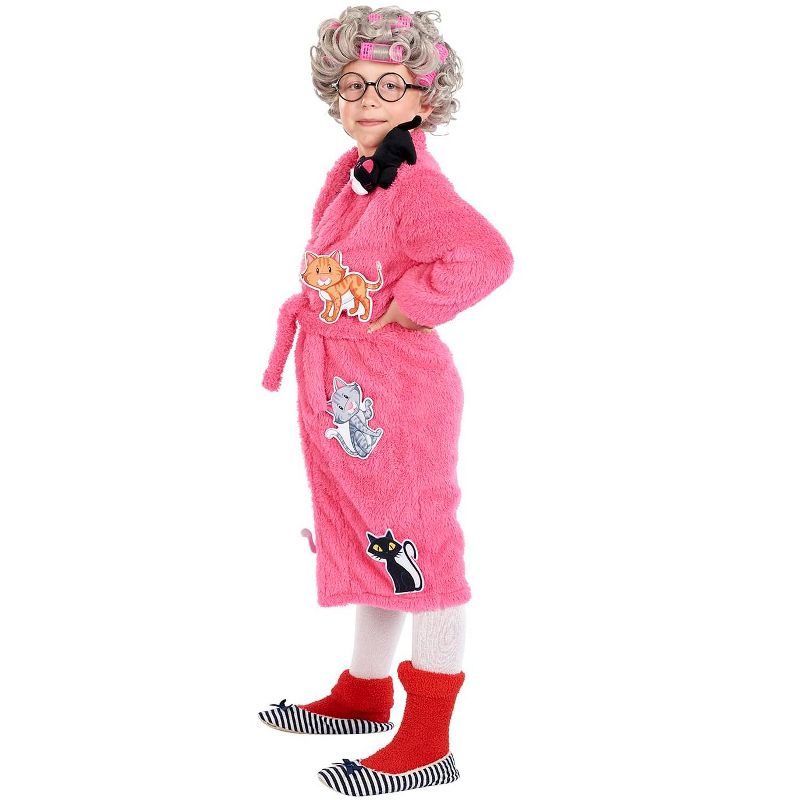 Orion Costumes Crazy Cat Lady Kids Costume | Robe & Wig Set | One Size Fits Up to Size 10