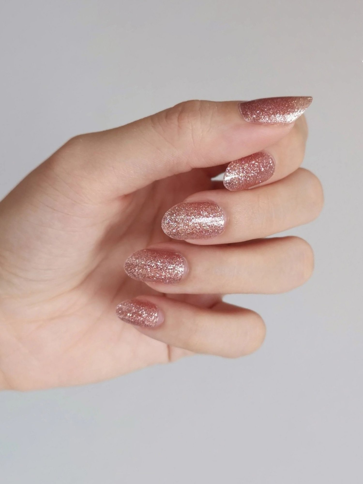 KINDED Nail Paint 14 Glittery Rose Gold - 9 ml