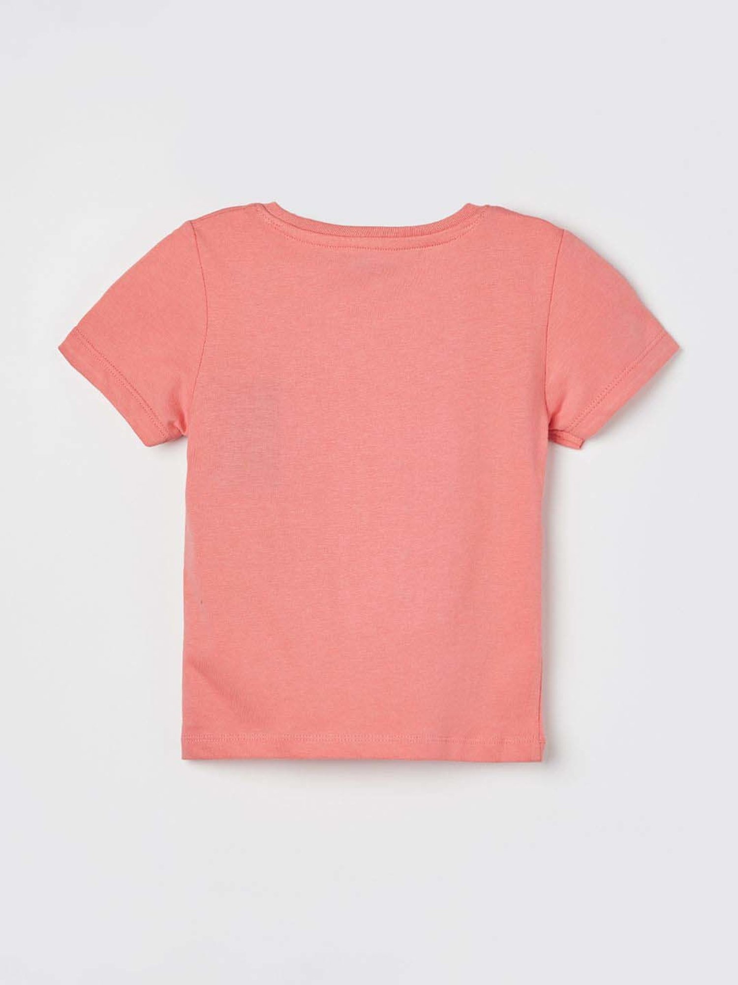 Juniors by Lifestyle Boys Pink Cotton Printed T Shirt