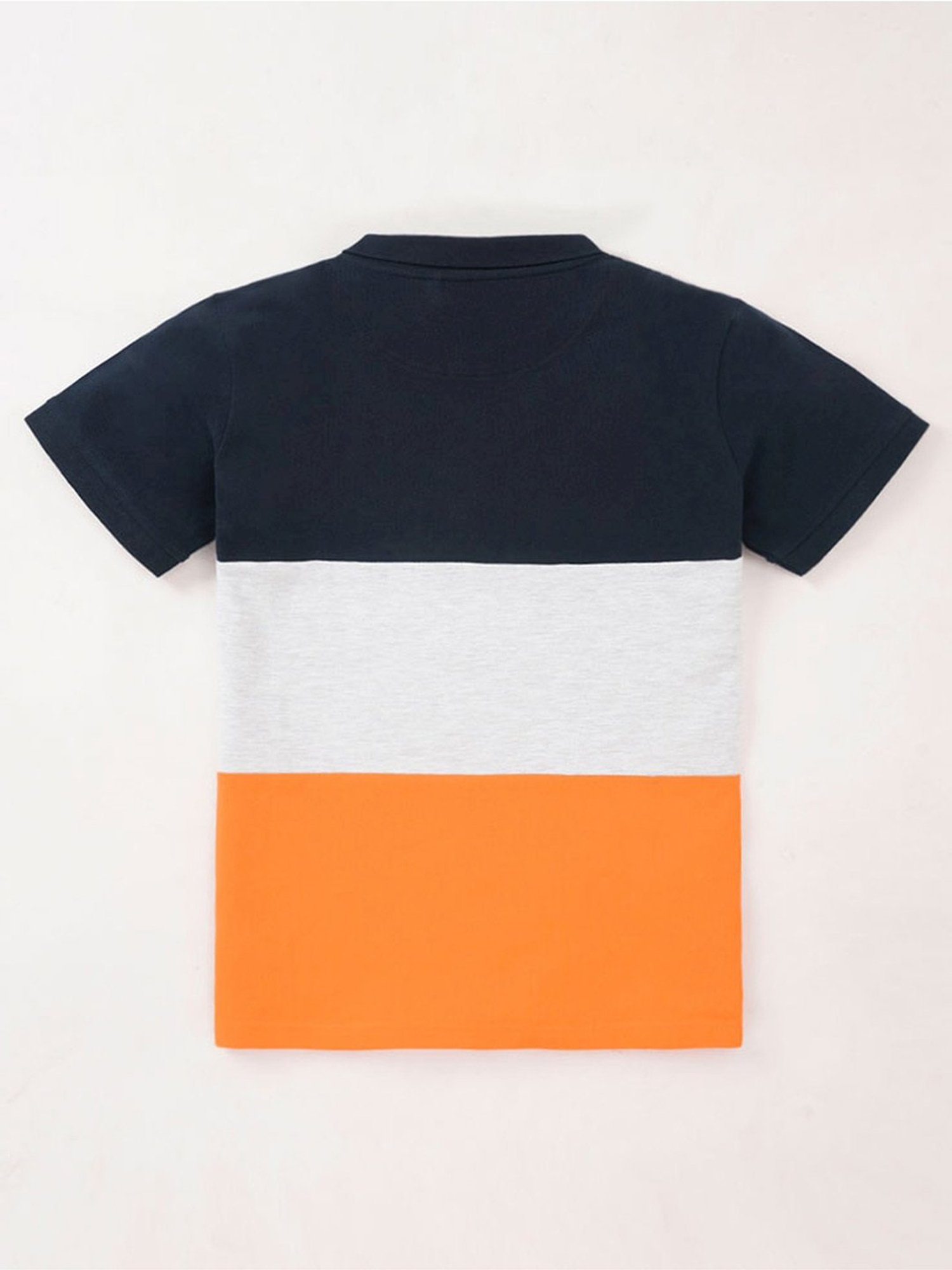 Edheads Kids Multicolor Cotton Color Block Polo T-Shirt