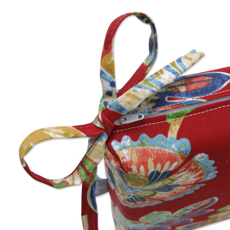 Indoor/Outdoor 2pc Daelyn Cherry Squared Corners Seat Cushion - Pillow Perfect