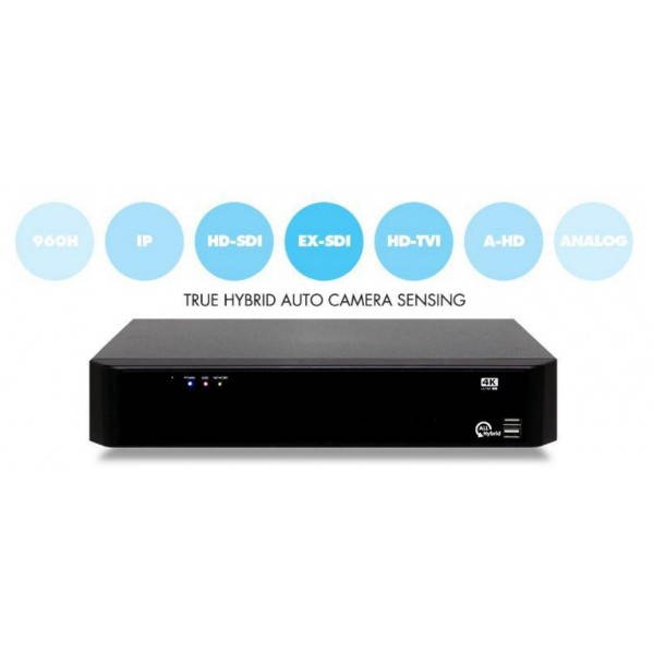 32CH High-end Octa-Brid DVR system, Auto-detect Supports All HD Cameras upto 4K 6TB ( Made In Korea )