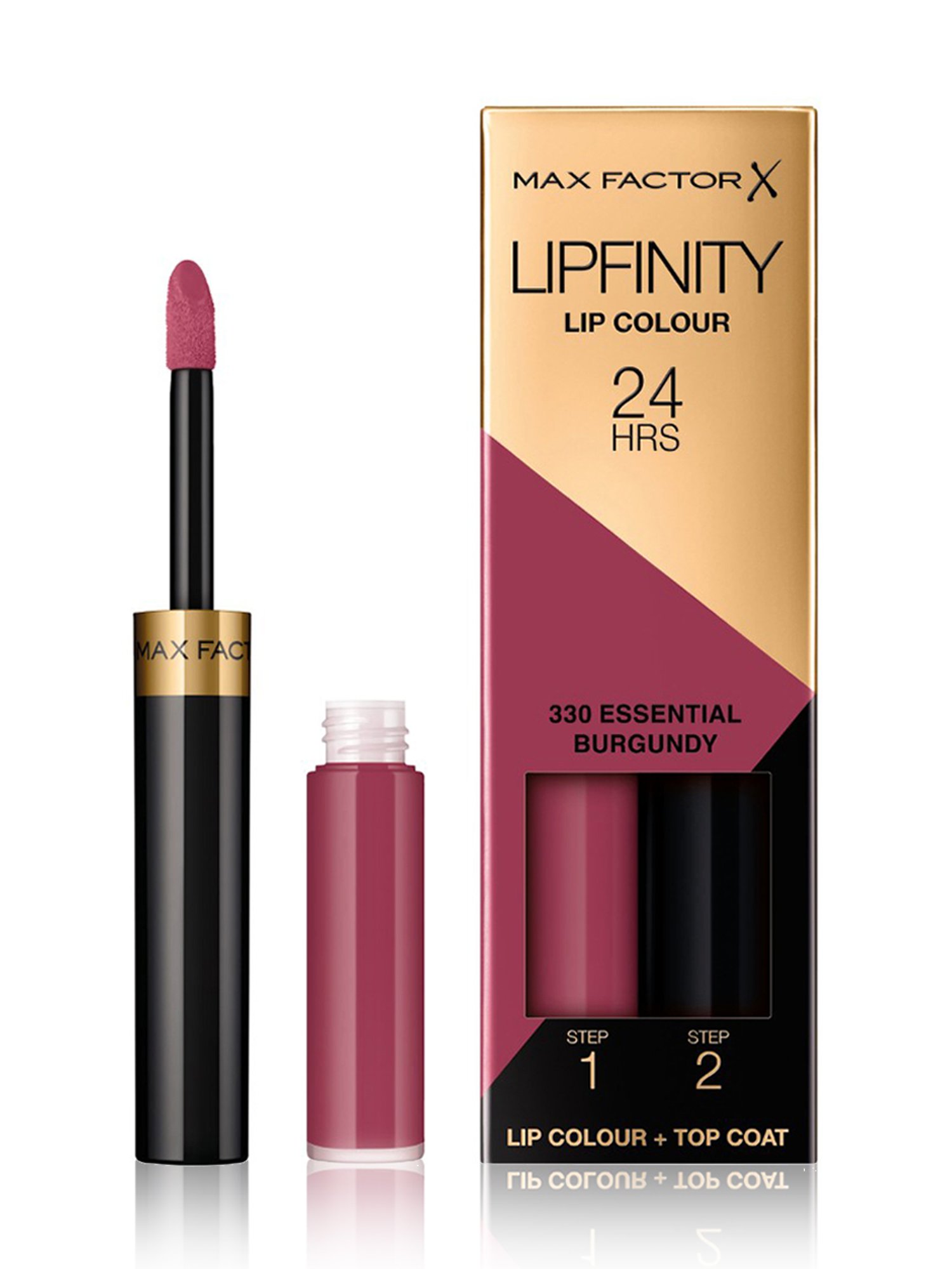 Max Factor Lipfinity Lip Colour + Top Coat 330 Essential Burgundy