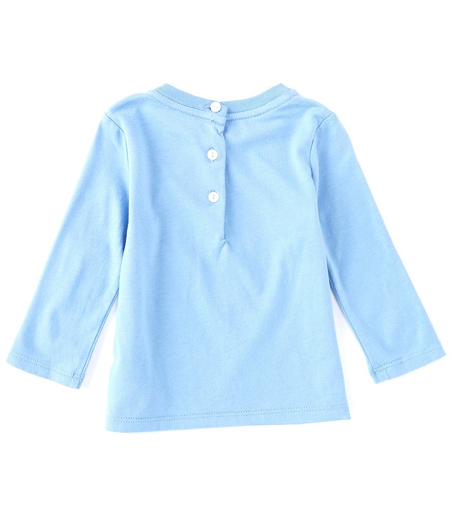 Ralph Lauren Baby Girls 3-24 Months Long-Sleeve Polo Bear Tee