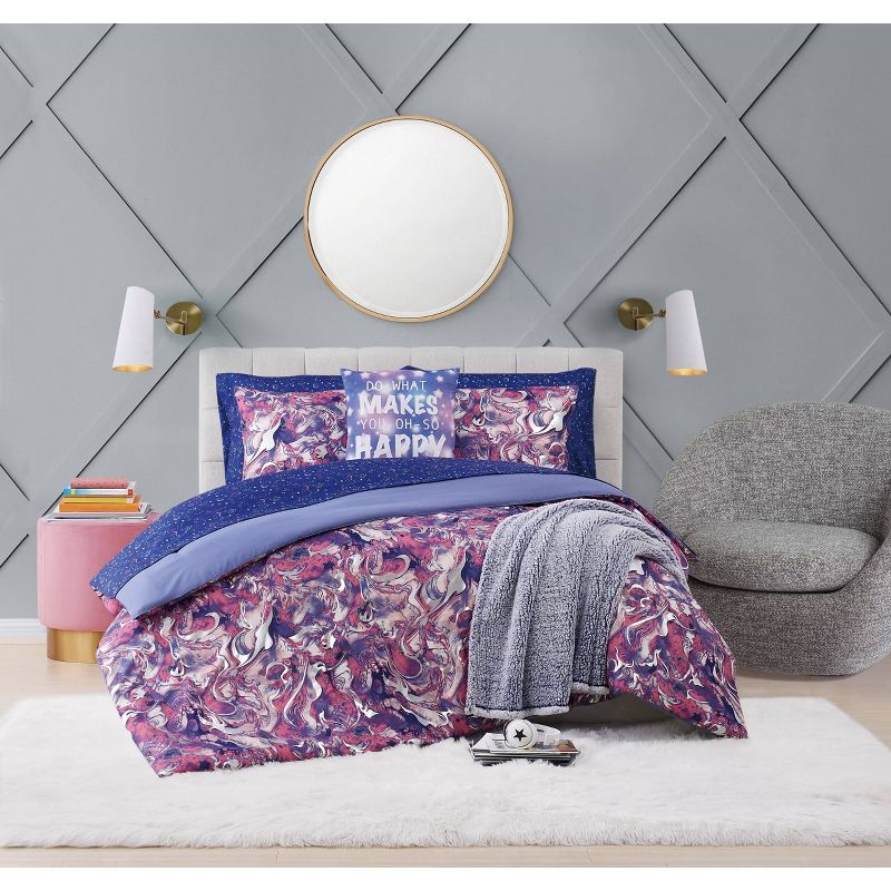 18" Wanderlust Happy Square Decorative Pillow - Material Girl