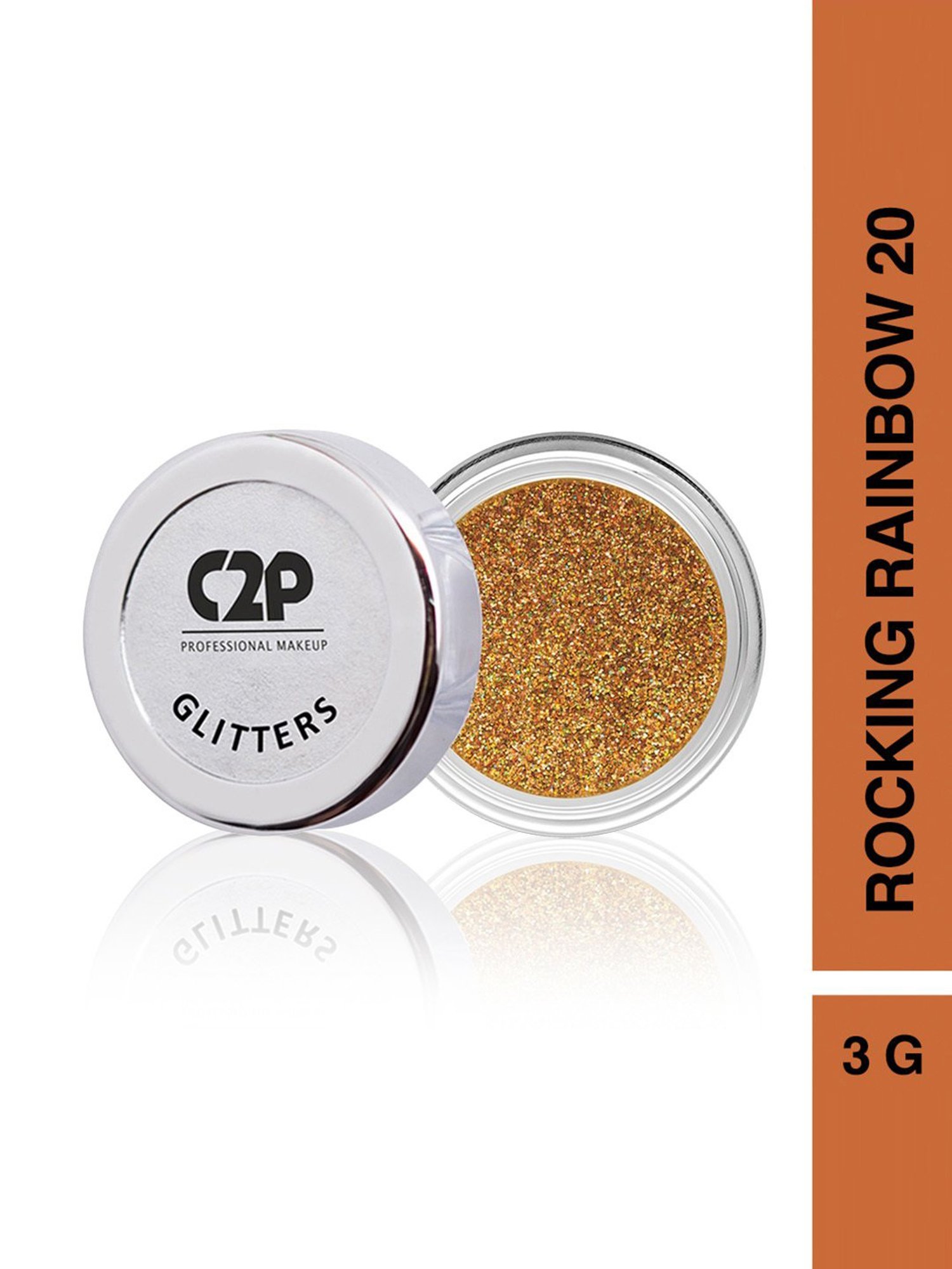C2P PROFESSIONAL MAKEUP Uptown Loose Glitter Rocking Rainbow 20 - 3 gm