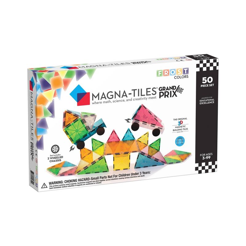 MAGNA-TILES Frost 50pc Grand Prix Set