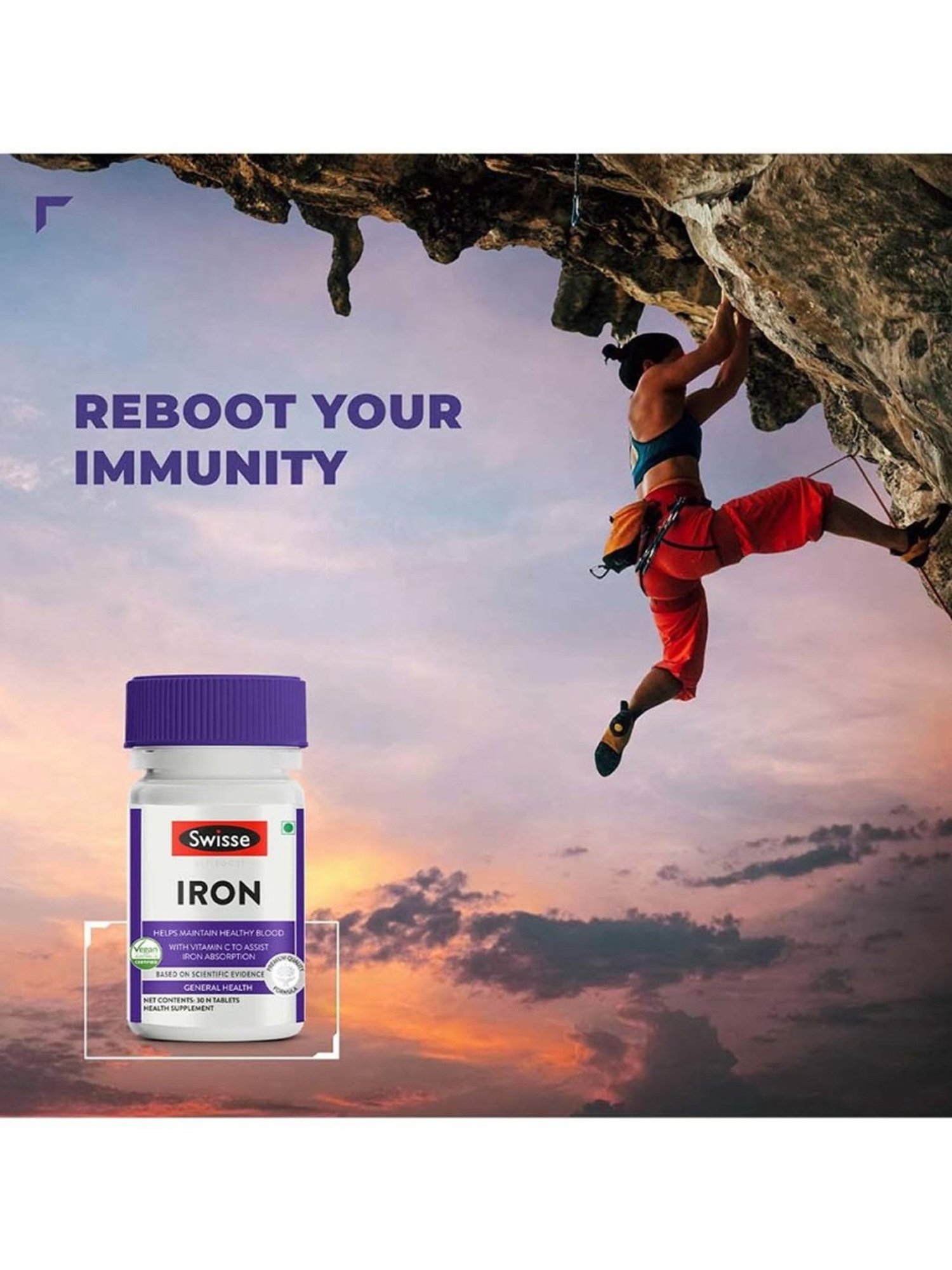 Swisse Ultiboost Iron Supplement - 30 Tablets