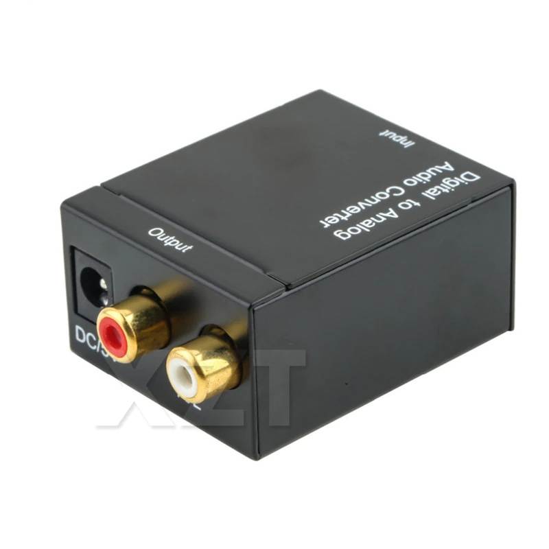 Newest Hot Digital Adaptador Optic Coaxial RCA Toslink Signal to Analog Audio Converter Adapter Cable