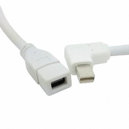 CHENYANG 90 Degree Left angled type Mini DisplayPort male to Mini DP Female extension cable for iMac & LED Cinema Display