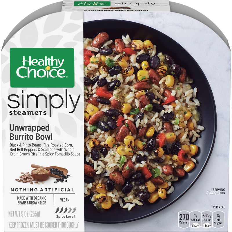 Healthy Choice Simply Organic Frozen Unwrapped Burrito Bowl - 9.25oz