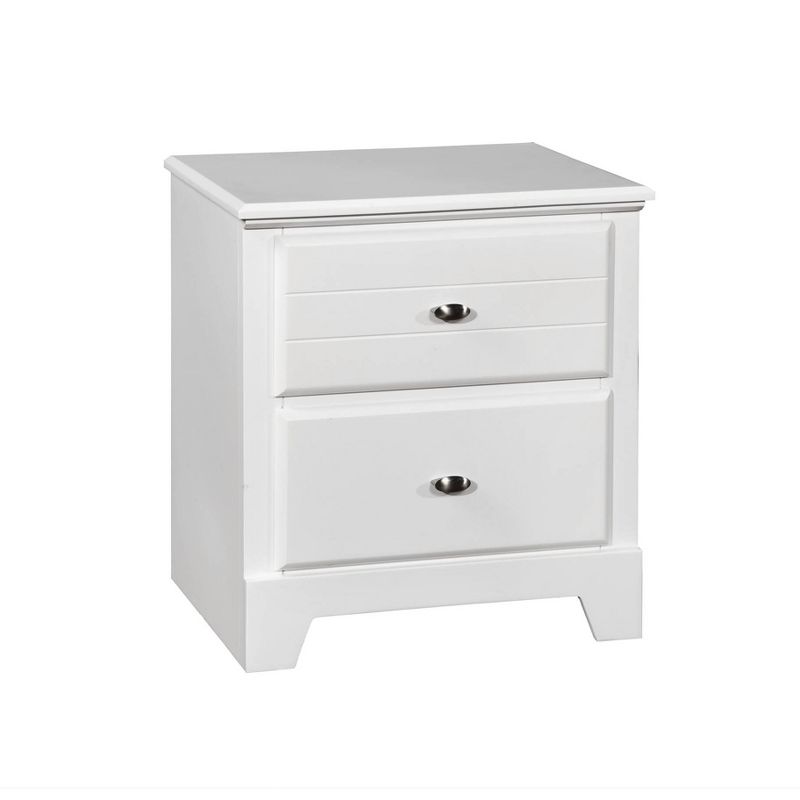 Carrington 2 Drawer Nightstand White - Private Reserve