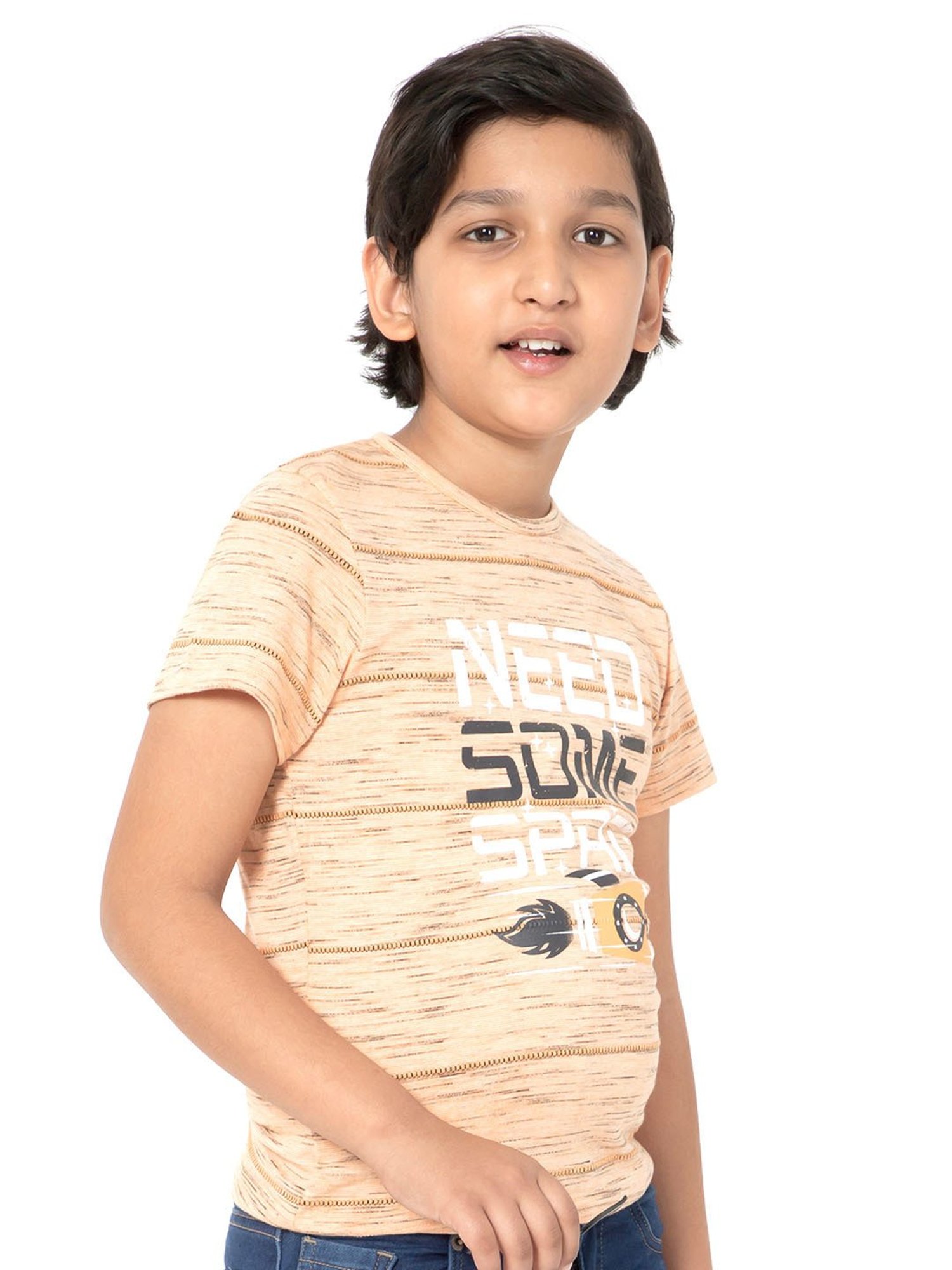 Bodycare Kids Beige Printed T-Shirt