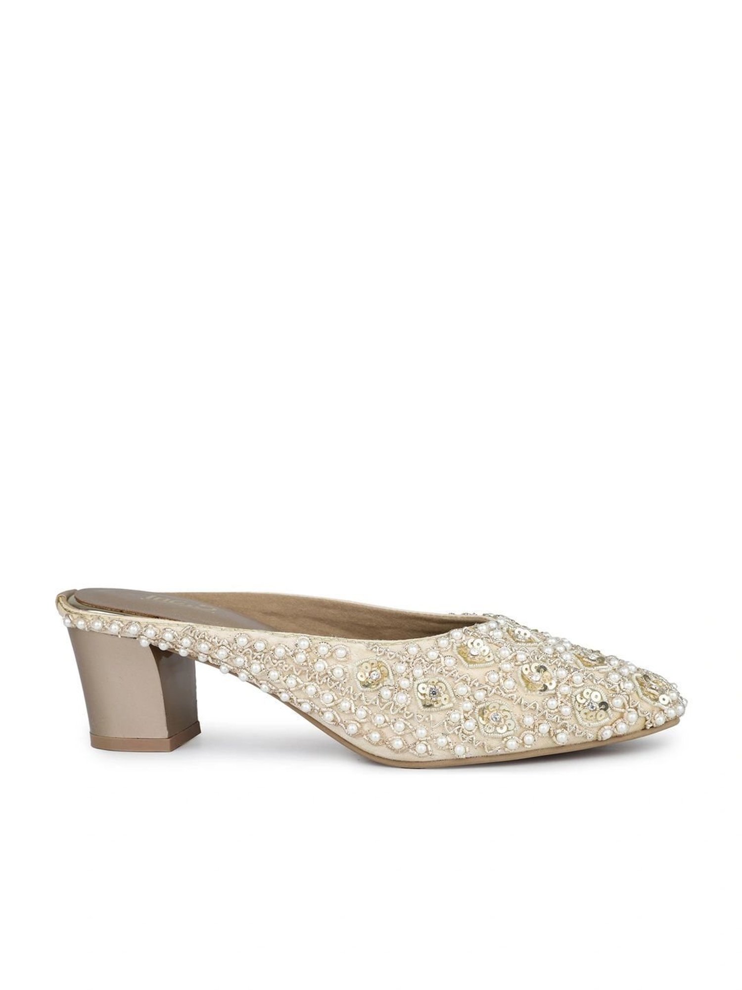 Inc.5 Women's Gold Mule Shoes
