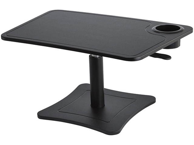 Victor DC240B High Rise Height Adjustable Laptop Stand with Storage Cup (Black)