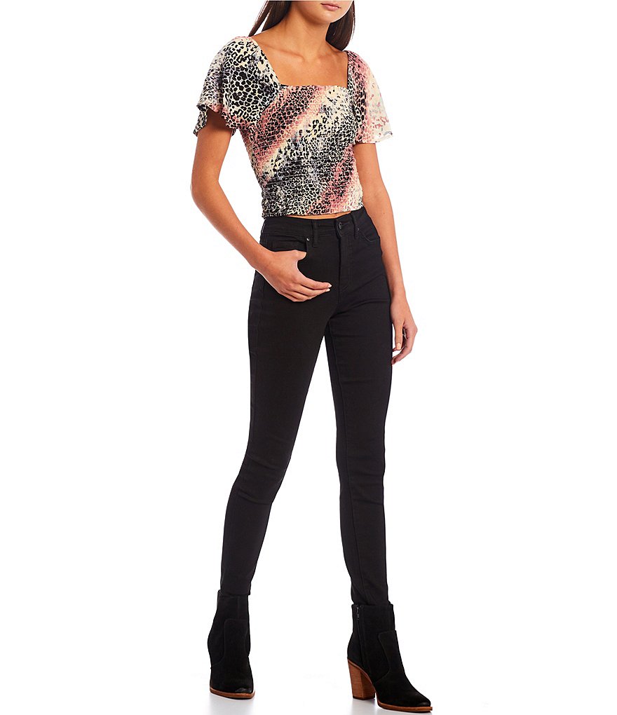 Celebrity Pink Destructed Mom Jeans