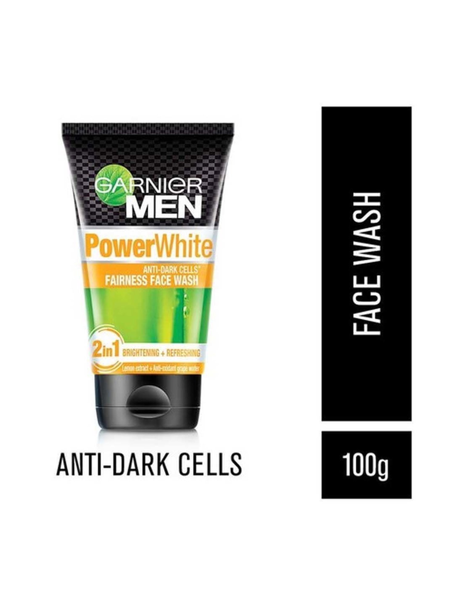 Garnier Men Tubro Bright Anti-Dark Cells Fairness Face Wash - 100 gm