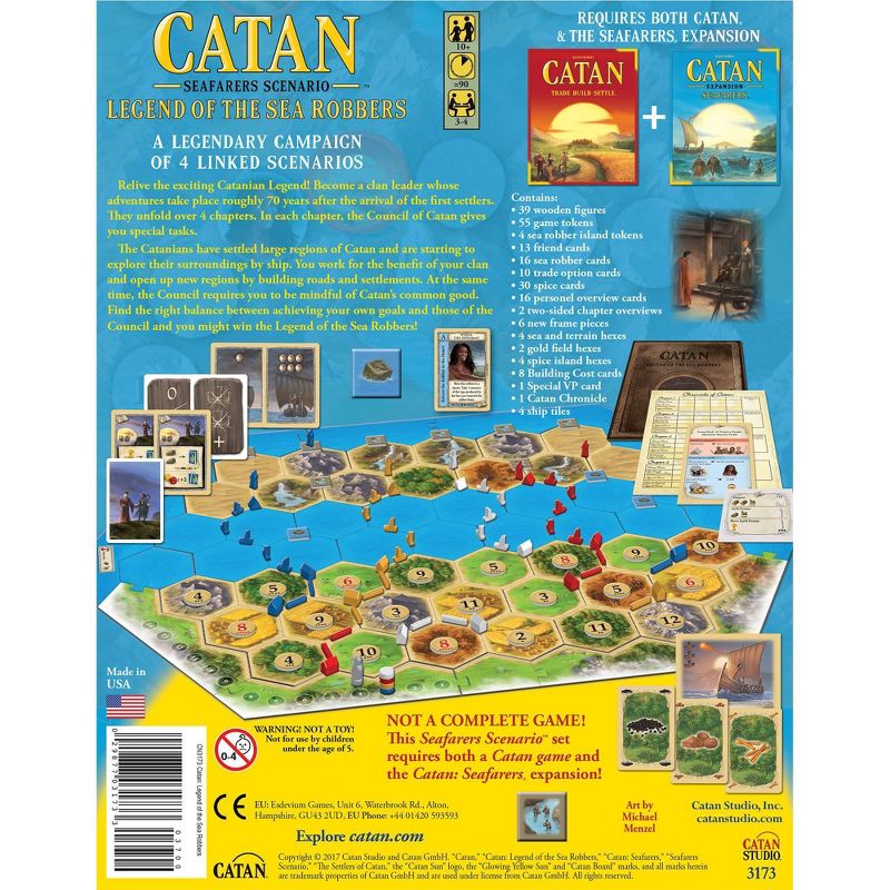 Catan Studios Catan: Legend of the Sea Robbers Board Game