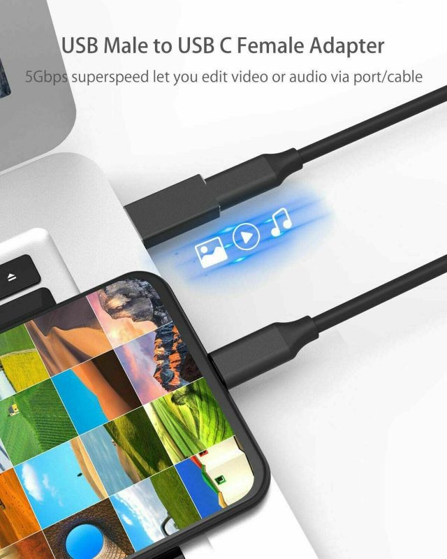 USB 30 to USB C Adapter 3 Pack USB 31 Type C Female to USB 30 A Male Adapter Converter Support Data Sync Charging