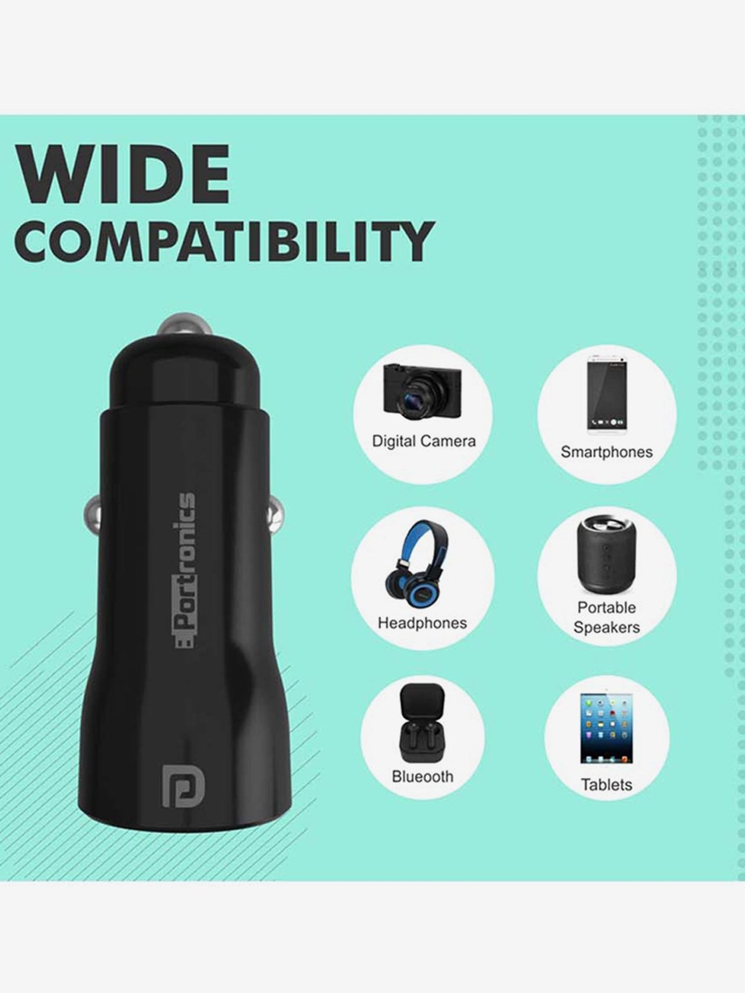 Stuffcool Nuevo PD20W Smallest Wall Charger for Latest iPhone 15,14,13,12 (Blue)