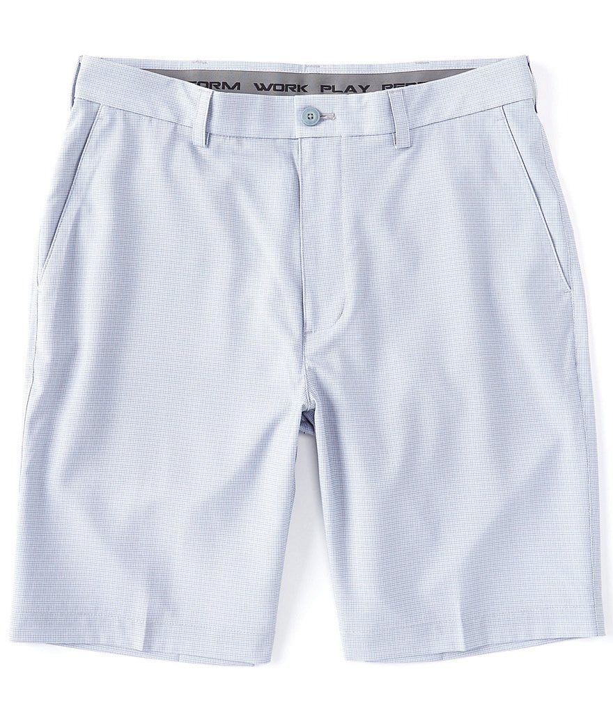 Caribbean Big and Tall 9#double; and 11#double; Inseam Knit Jacquard Shorts