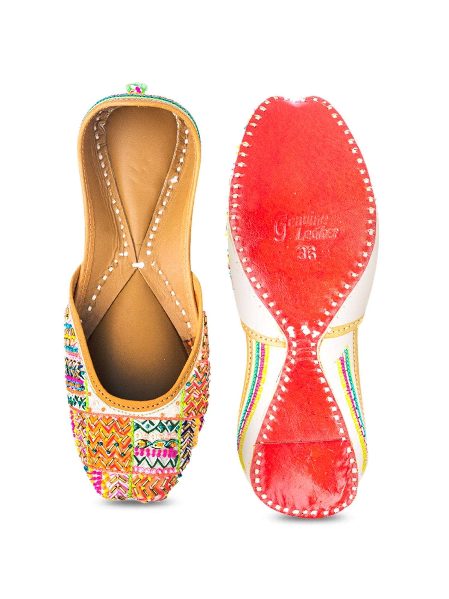 NR by Nidhi Rathi Women's Multicolor Ethnic Juttis