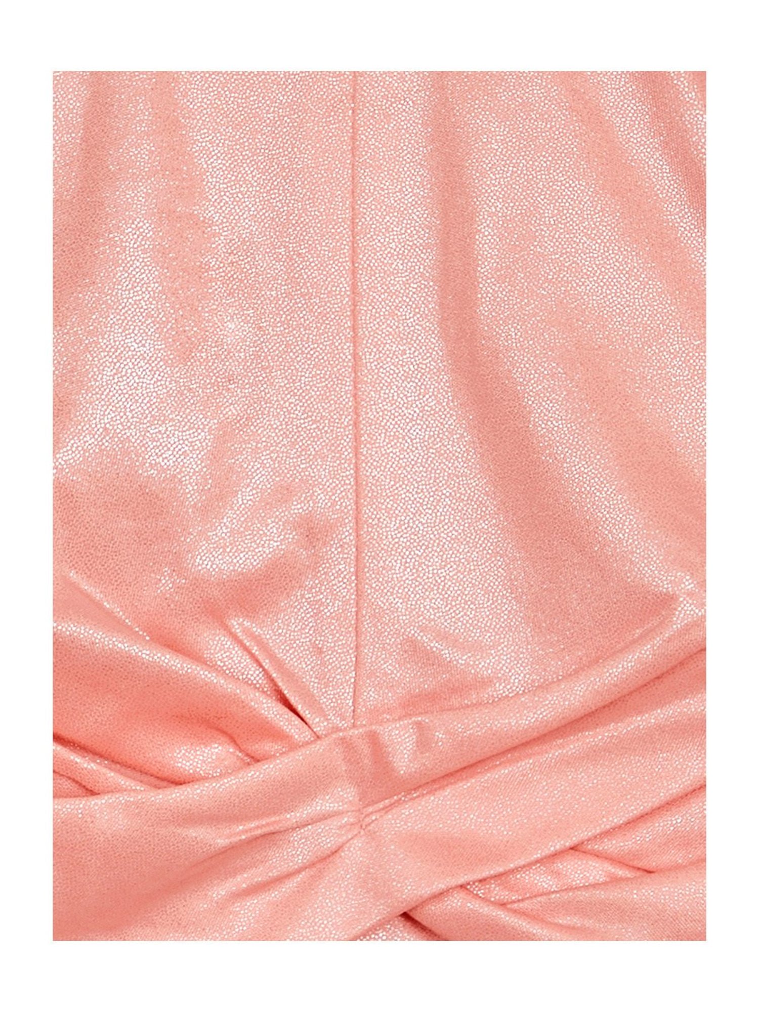 Budding Bees Kids Peach Solid Full Sleeves Dress