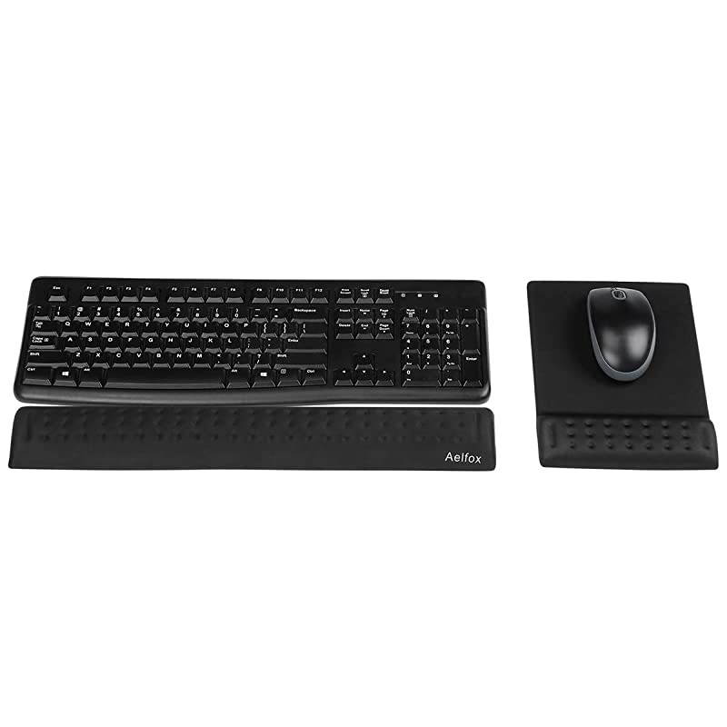 Memory Foam Keyboard Wrist Rest&Gaming Mouse Pad with Wrist Support, Ergonomic Wrist Pad for Office, Home Office, Laptop, Desktop Computer, Gaming Keyboard