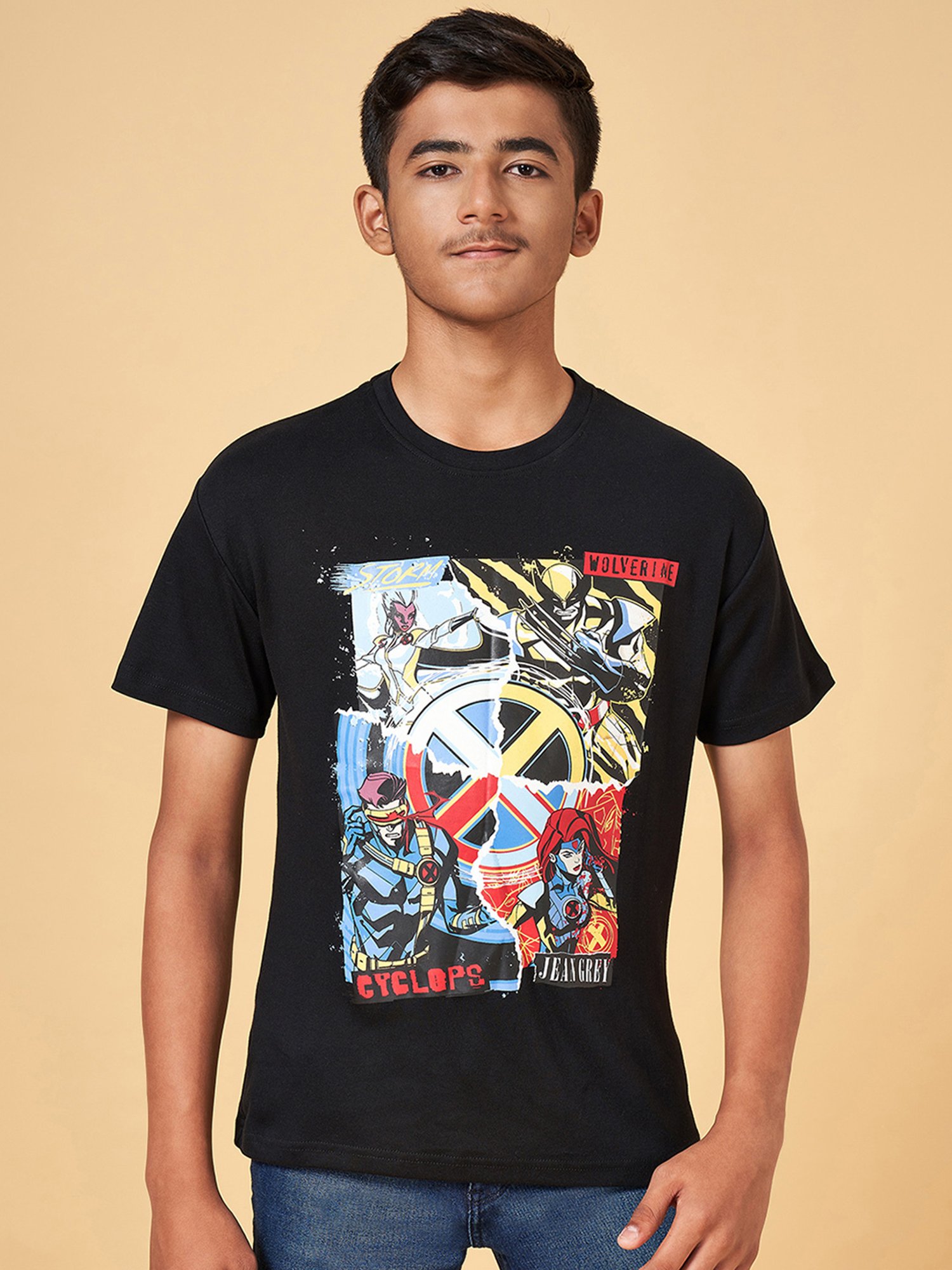 Coolsters by Pantaloons Kids Black Graphic Print T-Shirt