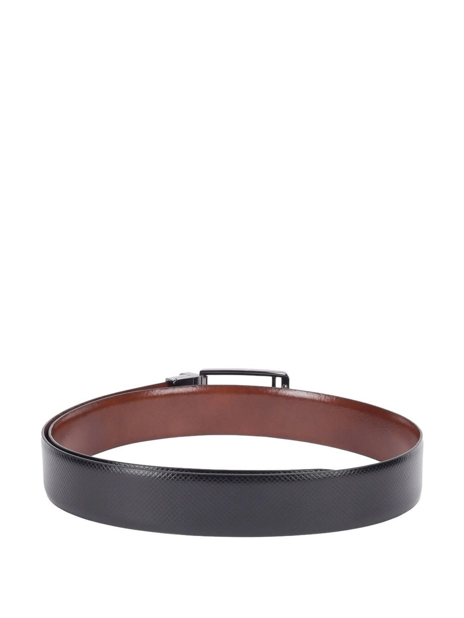 Peter England Black & Brown Leather Reversible Belt For Men