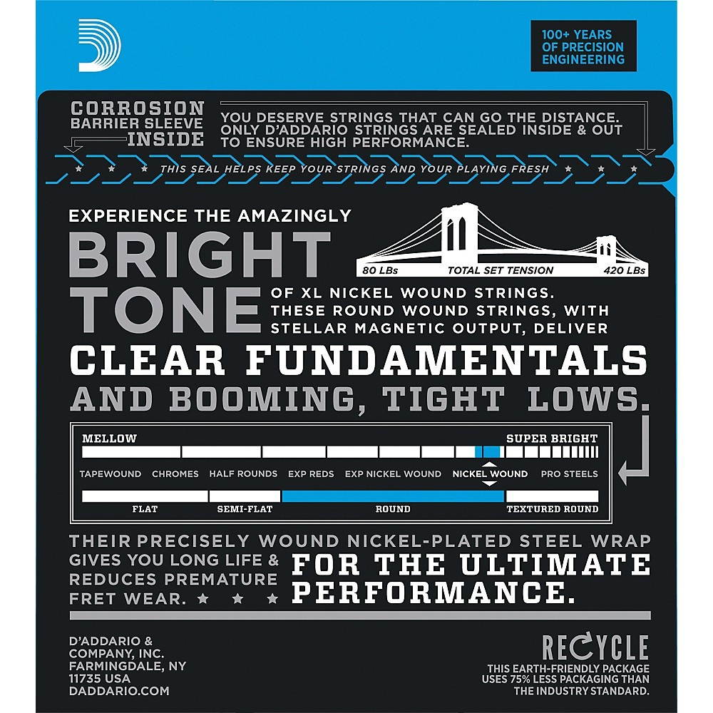 D'Addario EXL160-5 Bass 5-String .050