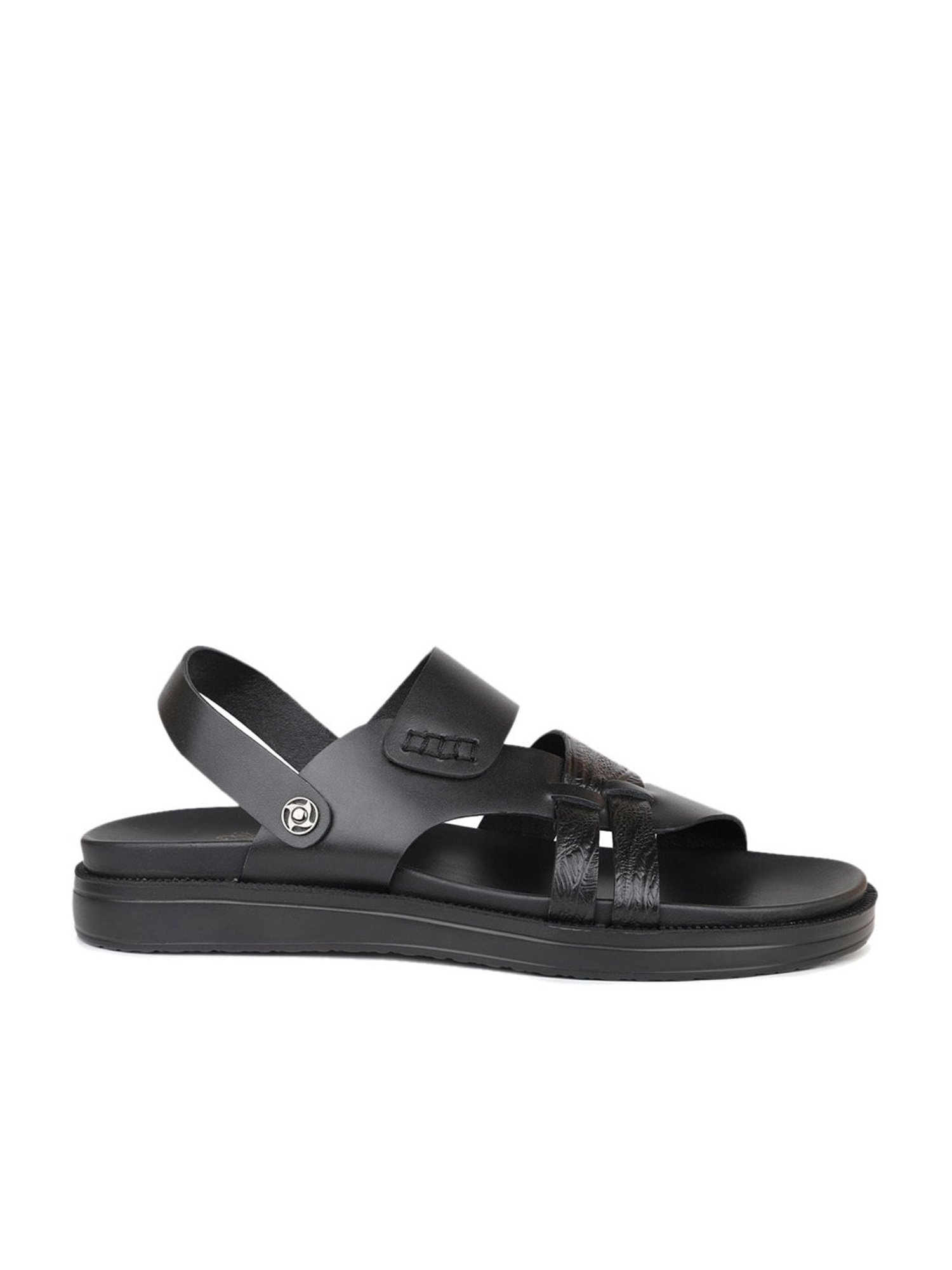 Atesber by Inc.5 Men's Black Sling Back Sandals