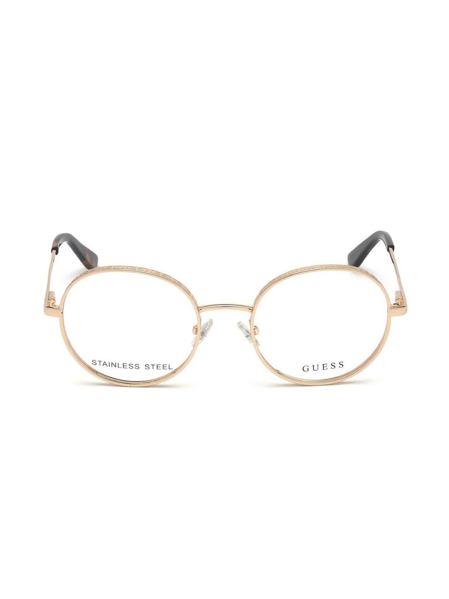 Guess Gold Round Eye Frames for Women