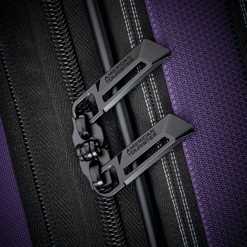 American Tourister 20'' Zoom Turbo Softside Spinner Suitcase - Purple