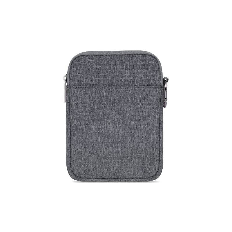 6 Inch Kindle Sleeve Case Fits for All-New Kindle 10th Generation 2019/Kindle Paperwhite 2018, Nylon Cover Pouch Bag for Kindle Voyage/Kindle (8th Gen, 2016)/Kindle Oasis 6" E-Reader, Dark Gray