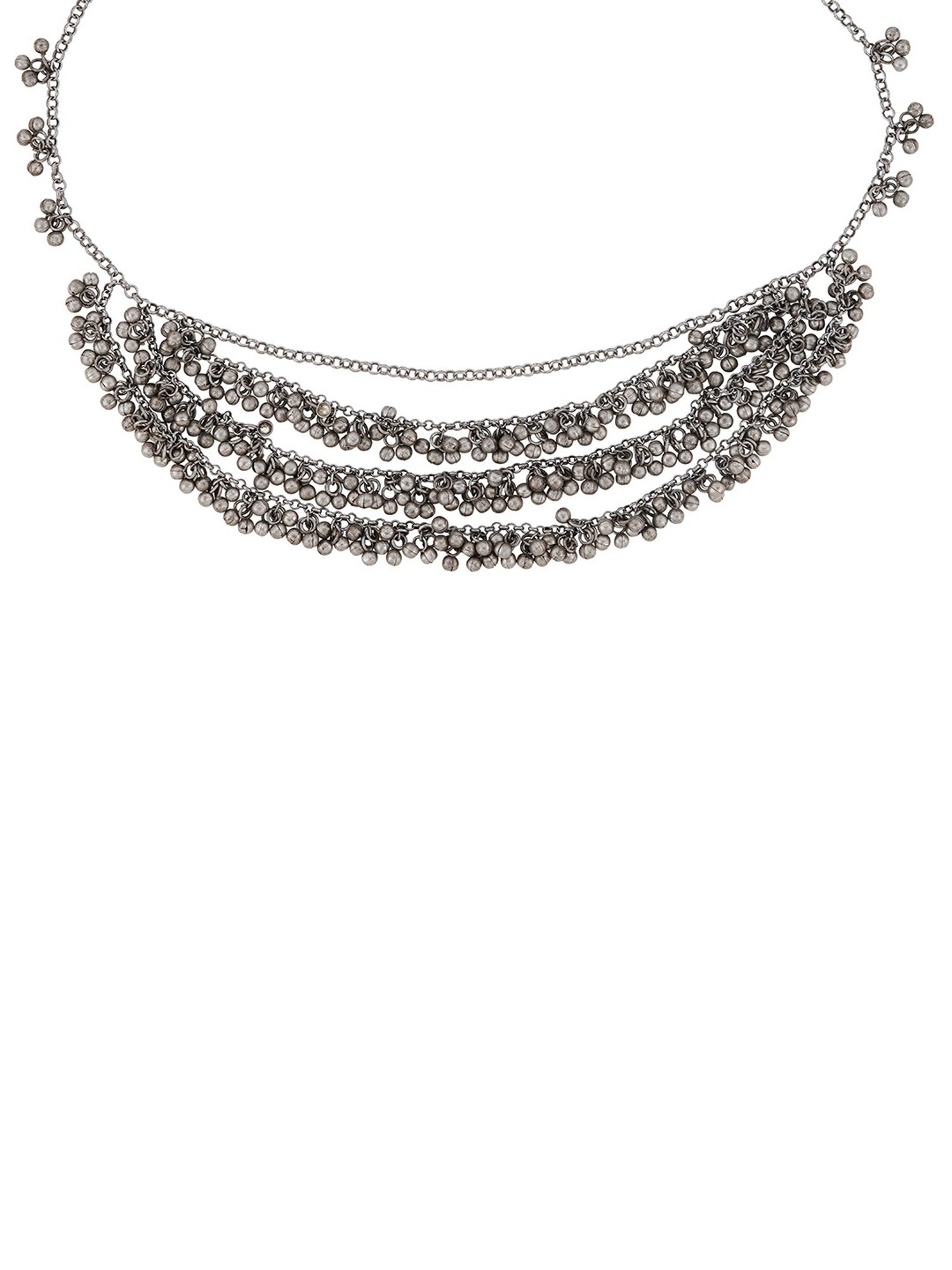 Teejh Ambala Ghungroo Silver Waistband for Women