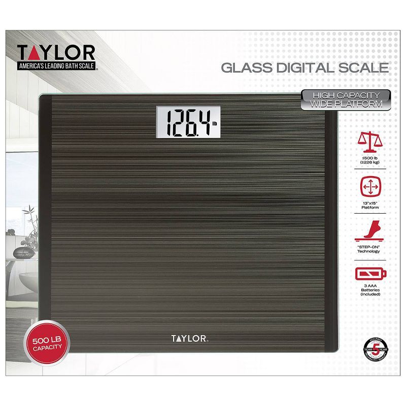 Glass Digital Scale with Stainless Steel Accents Green - Taylor