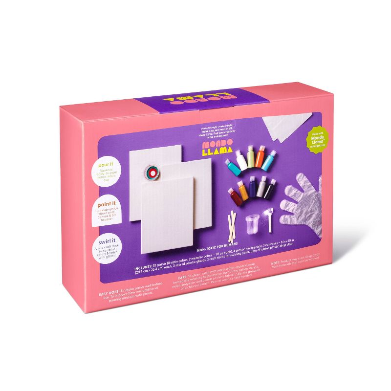 Kickin' Kaleidoscope Paint Pouring Kit - Mondo Llama™