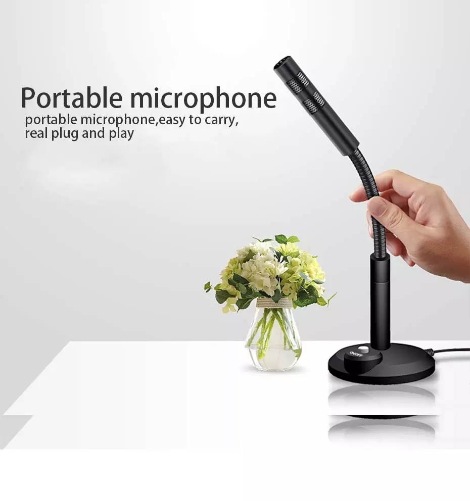 Karaoke Professional Microphone for Computer HD Studio Noise Cancelling USB 3.5mm Microphone Condenser For Recording Vocals PC