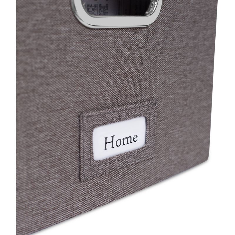 BirdRock Home Set of 2 Linen File Box