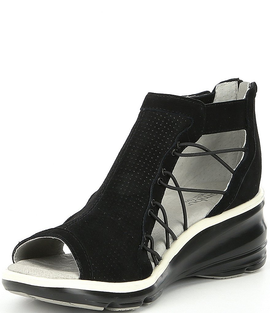 Jambu Naomi Suede Wedge Sandals