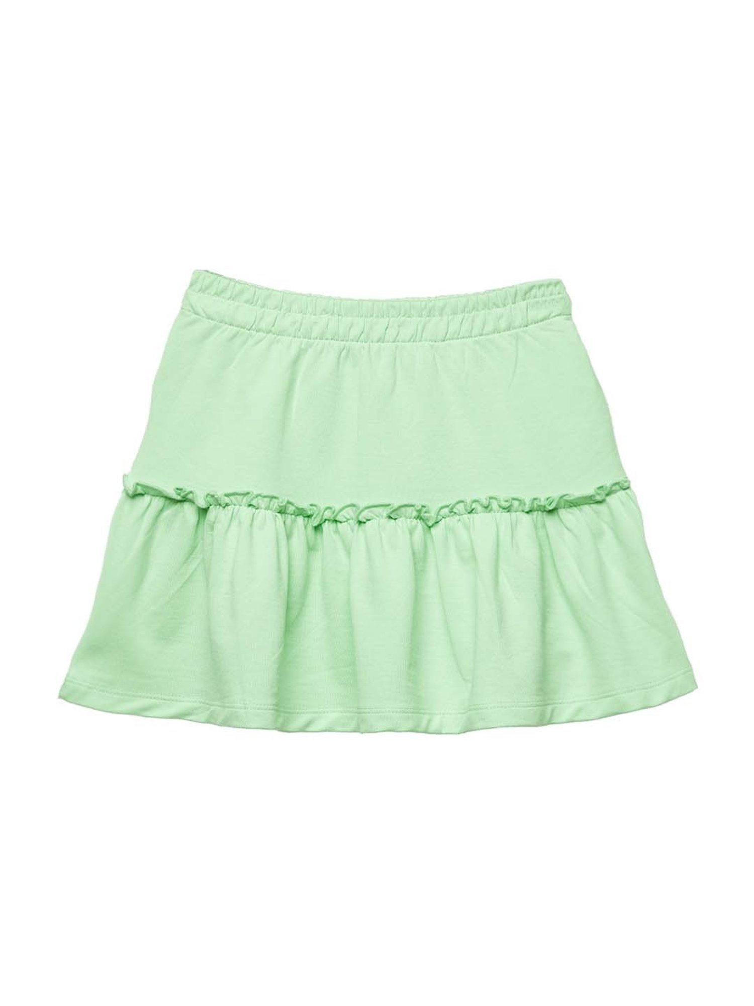 Kiddopanti Kids Coral & Neon Green Logo Cycling Shorts (Pack of 2)