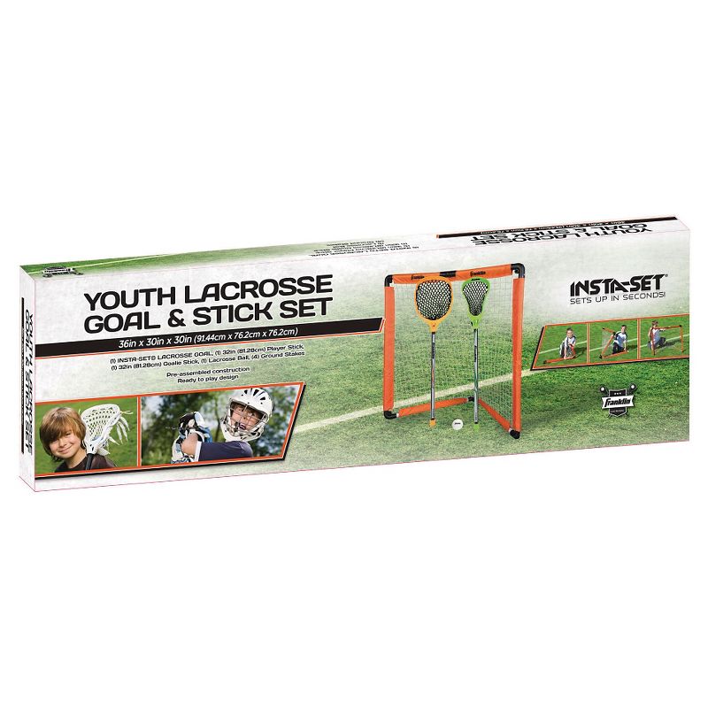 Franklin Sports Youth Lacrosse Goal & Stick Set