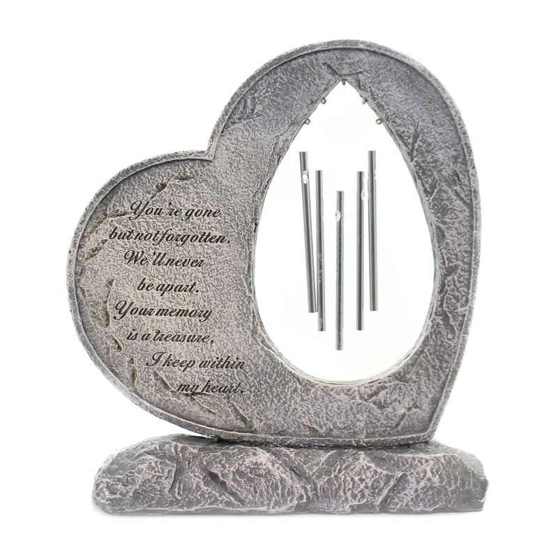 Home & Garden 11.5" Heart Garden Chime Always In My Heart Roman, Inc  -  Bells And Wind Chimes