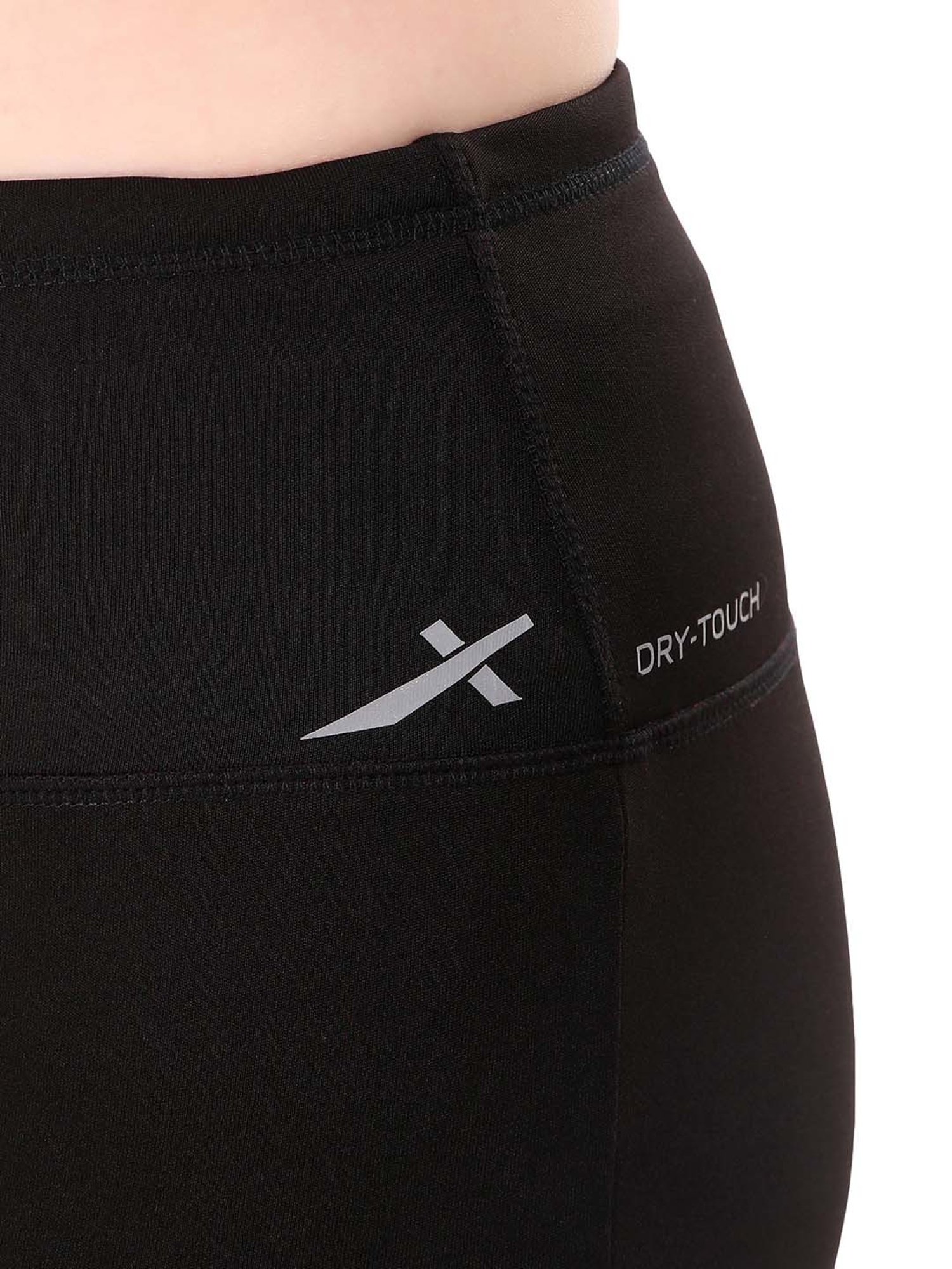 Vector X Black Slim Fit High Rise Tights