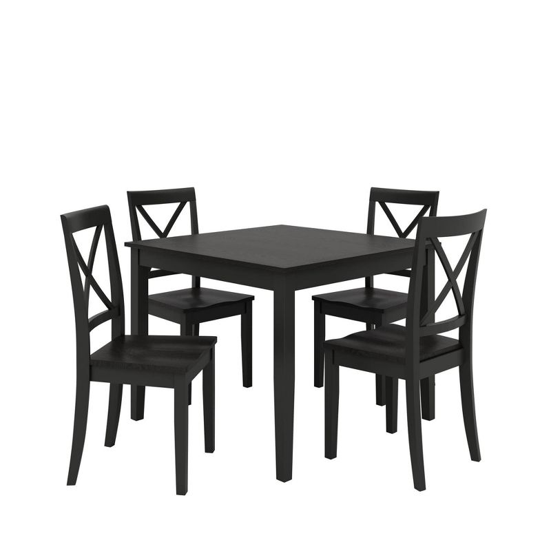 5pc Balwin Rustic Dining Set Black - Dorel Living