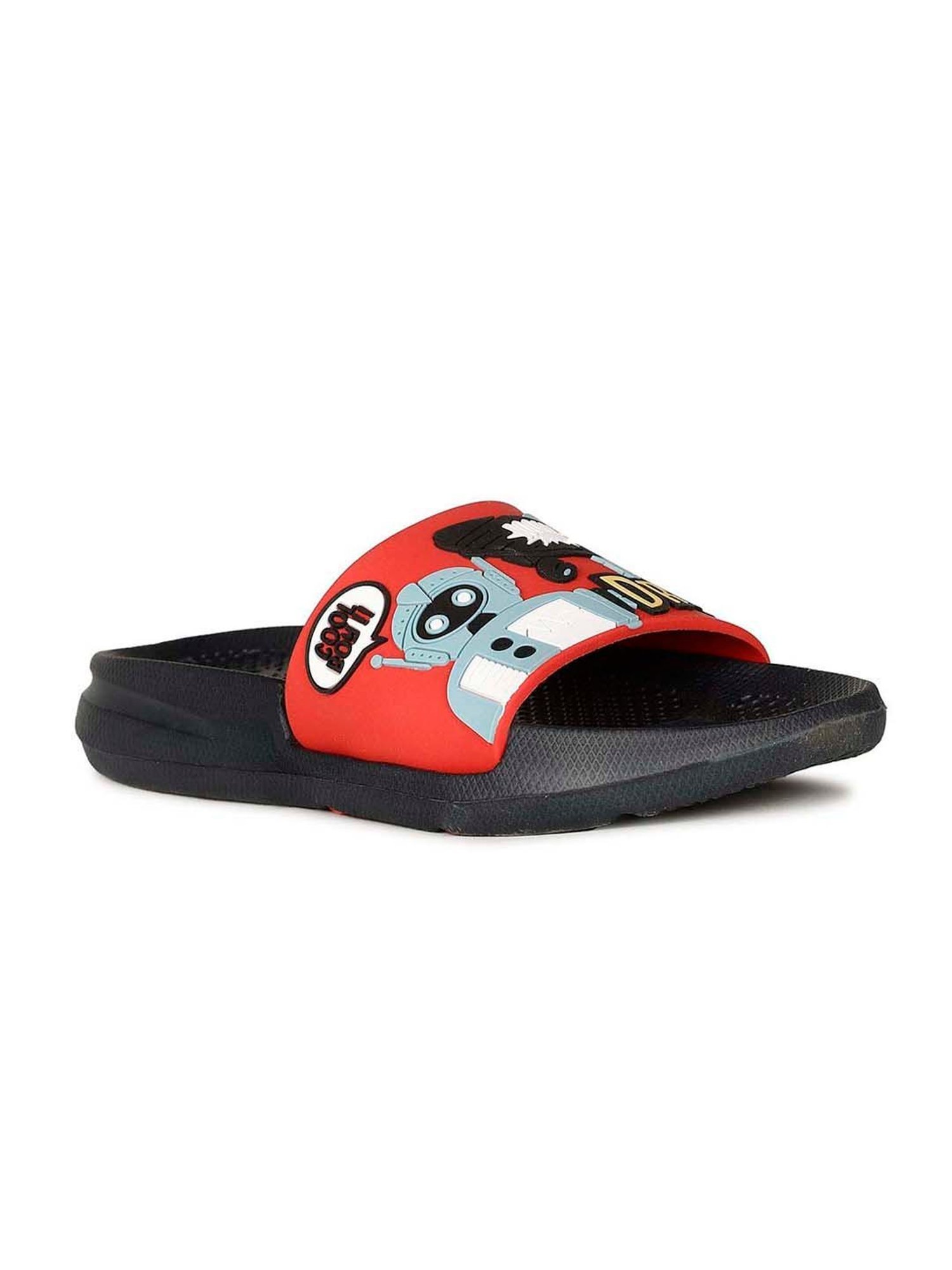 Bubblegummers by Bata Kids Red & Black Casual Slides